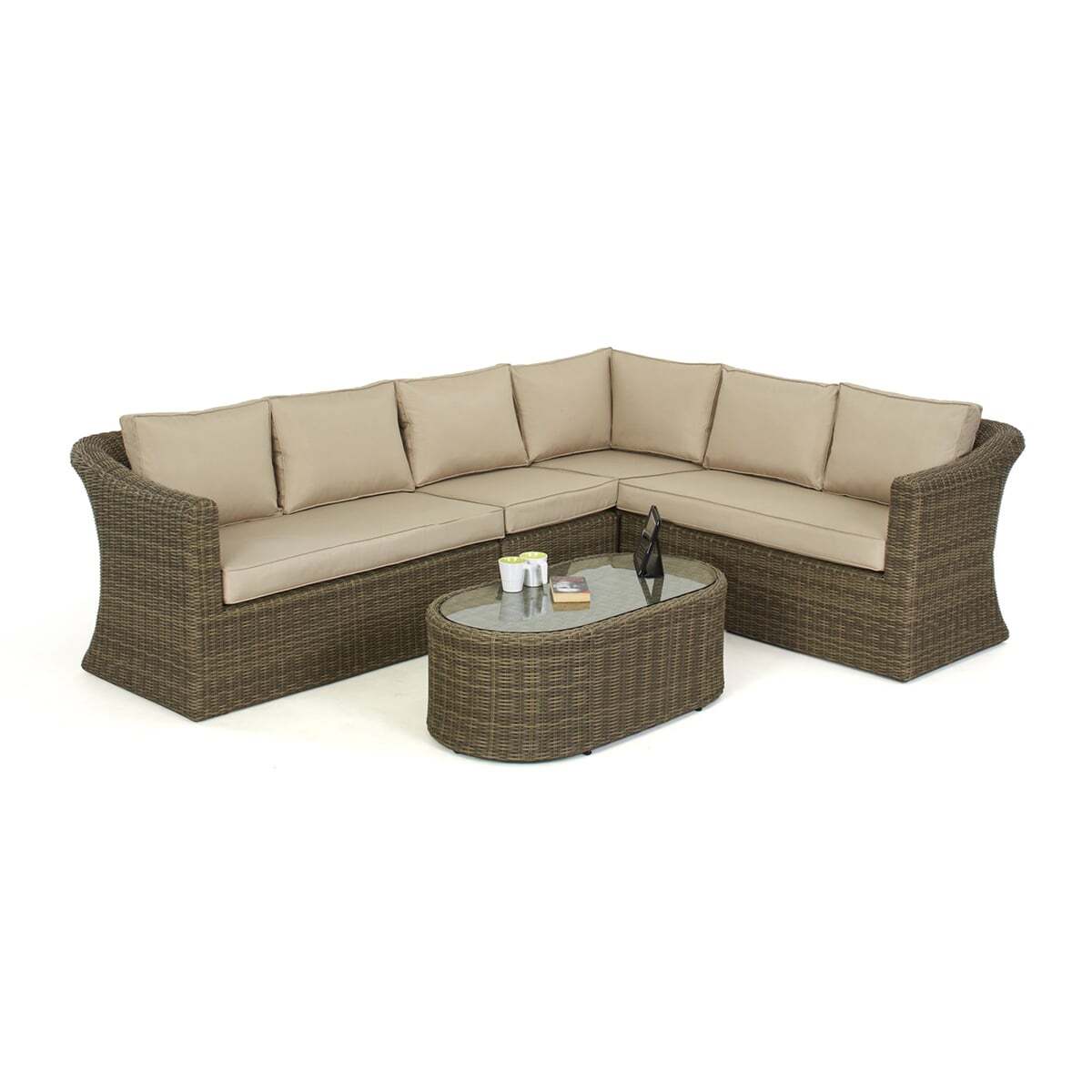 Winchester Large Rattan Corner Sofa Group
