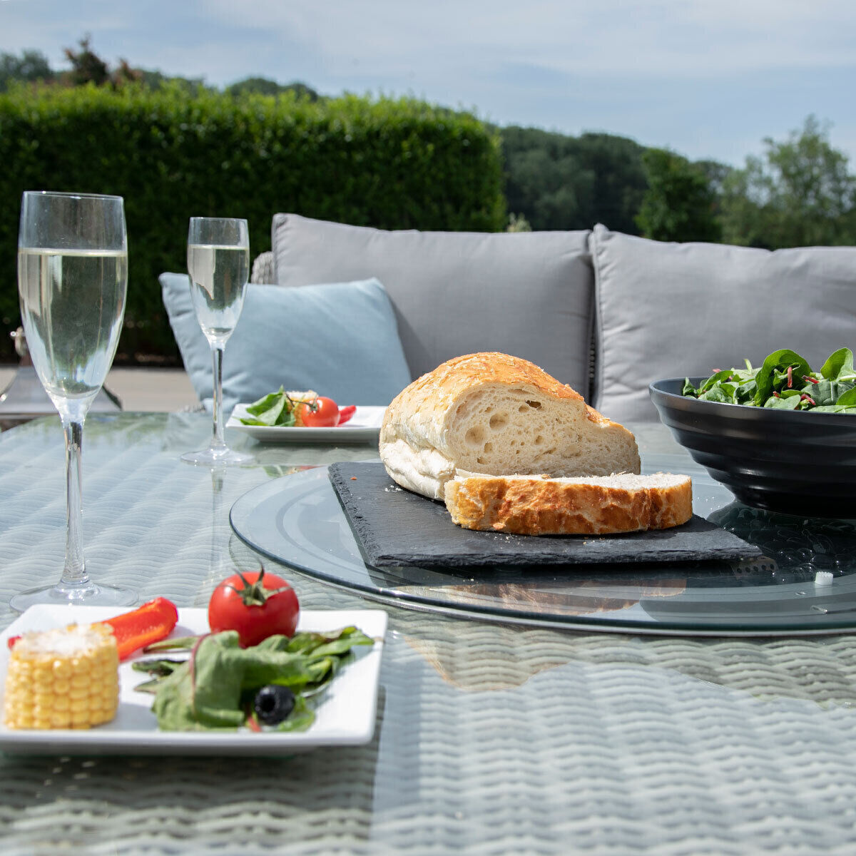 Oxford Royal U-Shaped Rattan Sofa Set