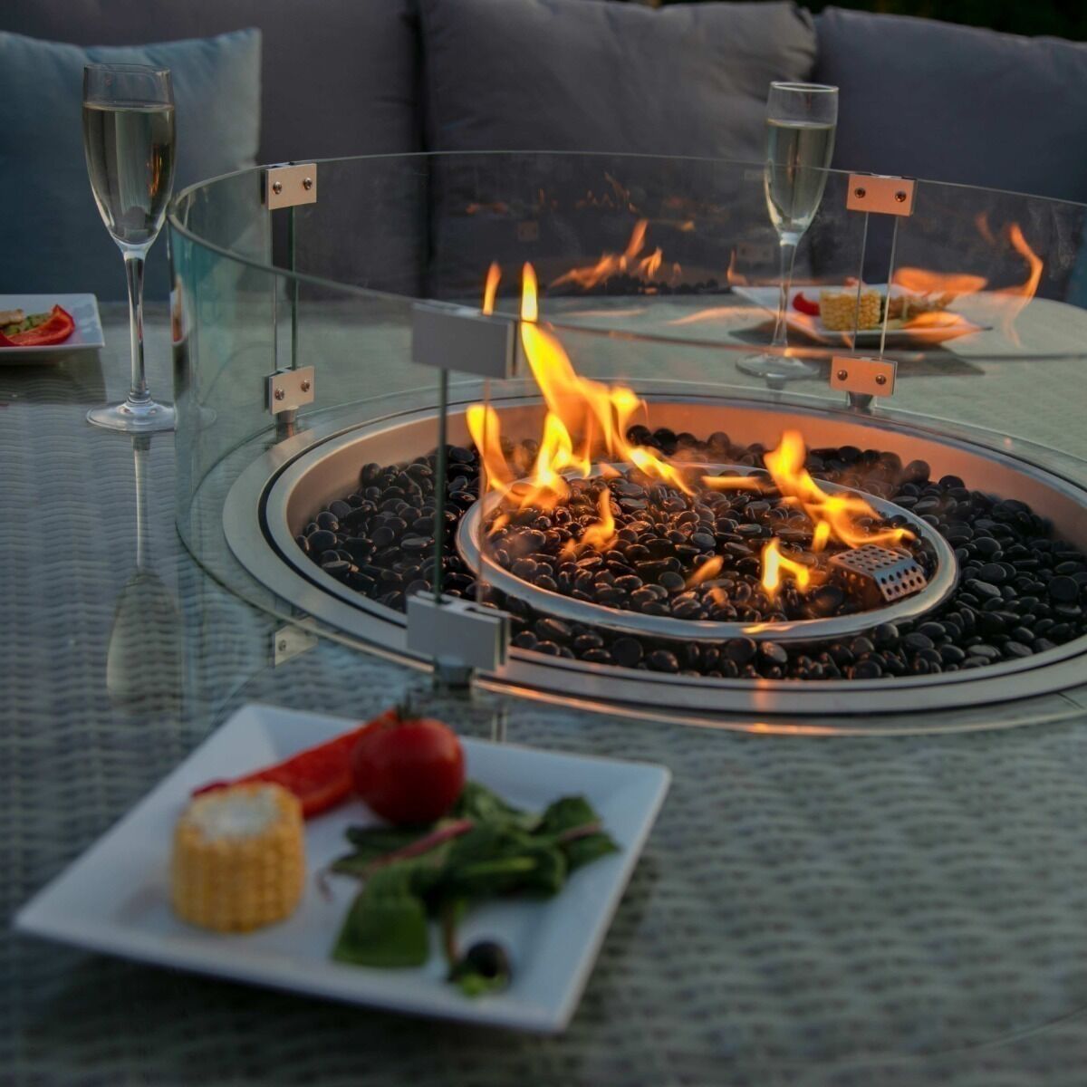 Oxford Royal U-Shaped Rattan Sofa Set