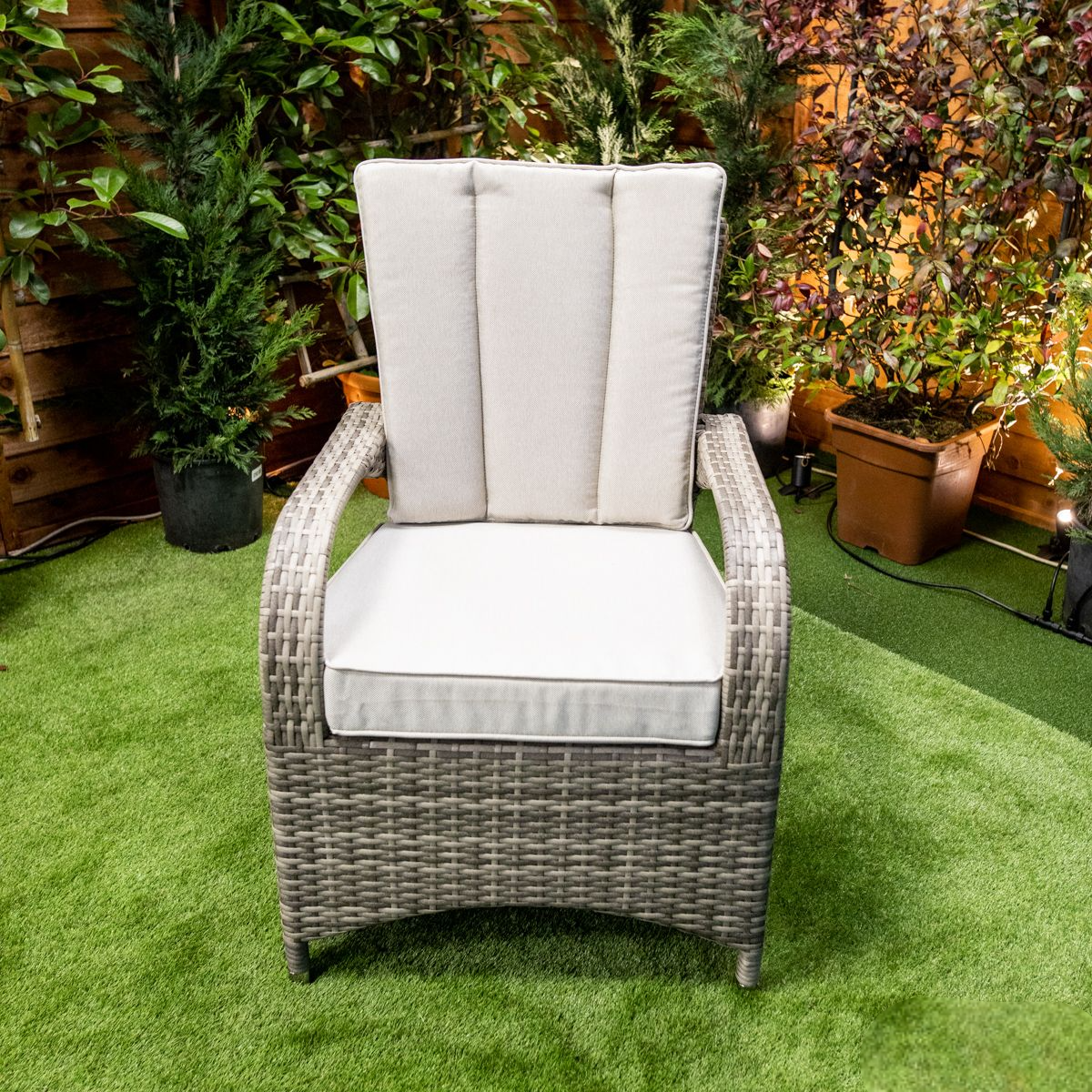 Champagne Tokyo 8 Seat rattan Fire Pit With 210cm Rectangular Table