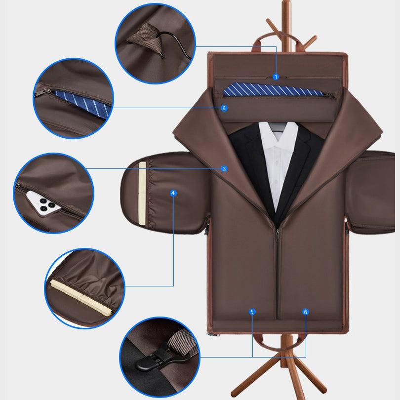 Waterproof PU Business Luggage & Garment Bag