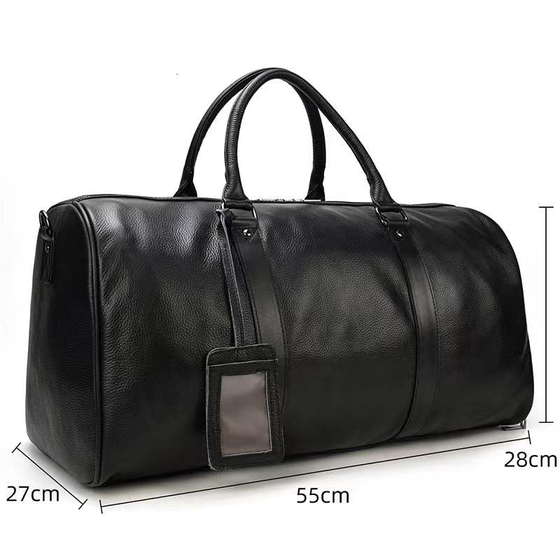 Men’s Genuine Leather Weekender & Gym Duffle Bag