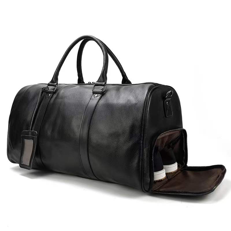 Men’s Genuine Leather Weekender & Gym Duffle Bag