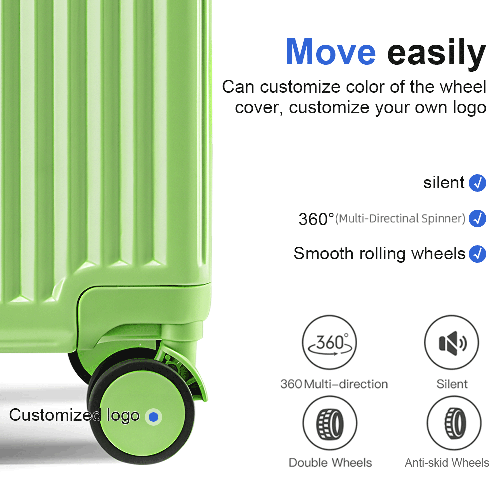 Hard Shell Luggage Set with Aluminum Frame