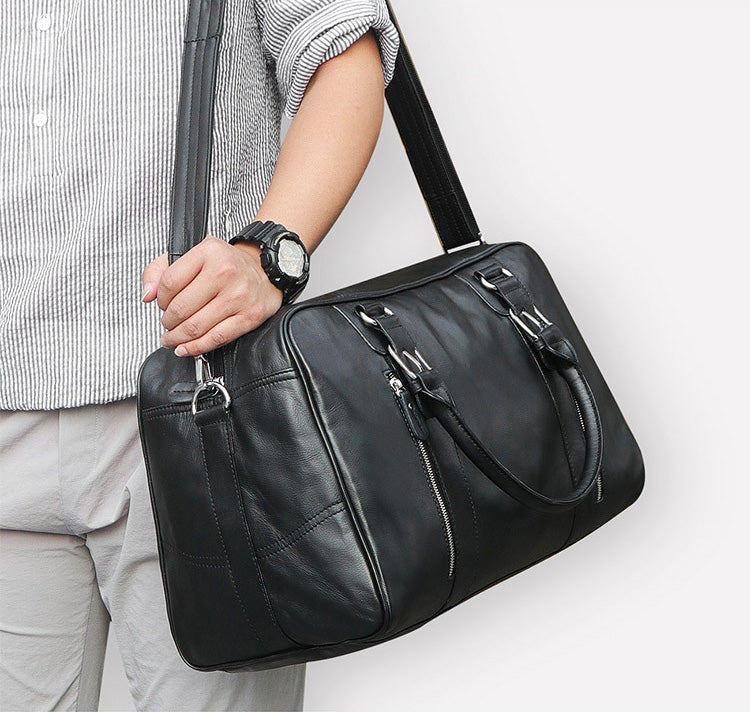 Men’s Leather Travel & Business Duffle Bag