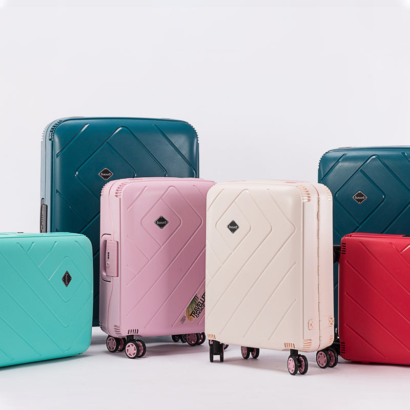 4PCS PP Luxury Luggage Set with Makeup Box