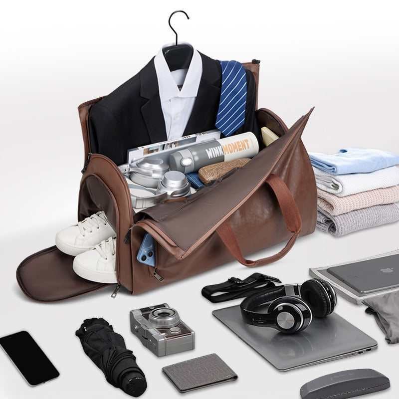 Waterproof PU Business Luggage & Garment Bag