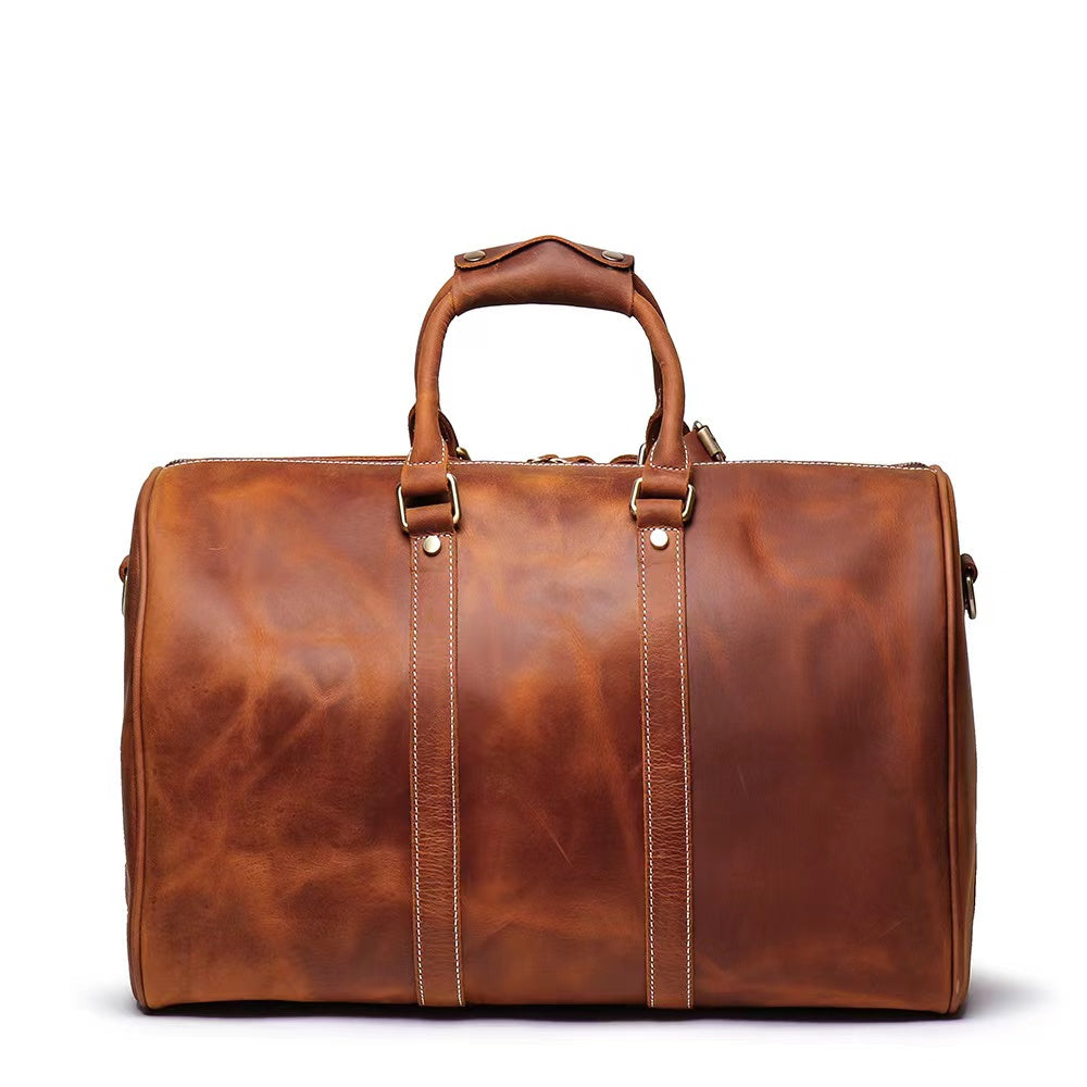 Men’s Genuine Leather Travel Duffel Bag – Wholesale