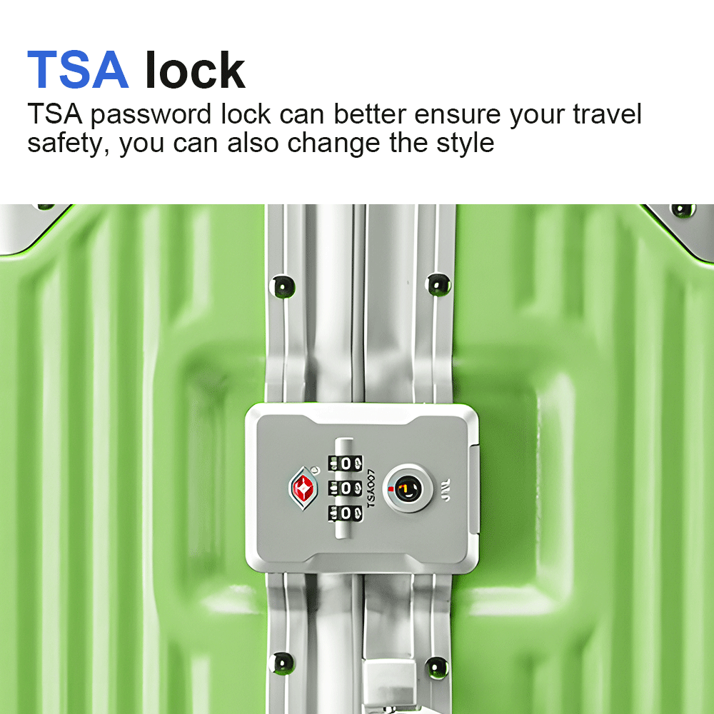 Hard Shell Luggage Set with Aluminum Frame