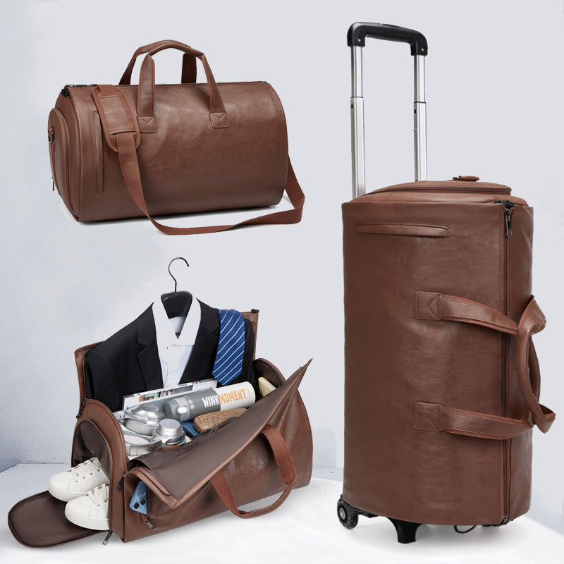 Waterproof PU Business Luggage & Garment Bag